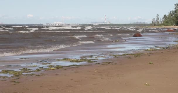 Ondas do mar durante o dia no verão — Vídeo de Stock