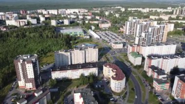 Sosnovy Bor, Leningrad Bölgesi, Rusya. Hava videosu