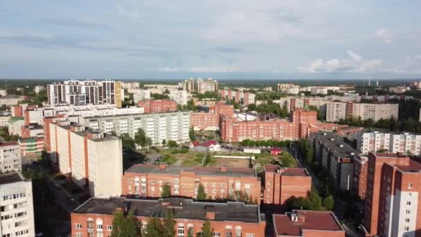 Sosnowy Bor, obwód leningradzki, Rosja. Filmik z powietrza — Wideo stockowe