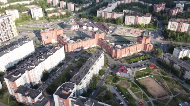 Sosnovy Bor, Región de Leningrado, Rusia. Vídeo aéreo — Vídeos de Stock