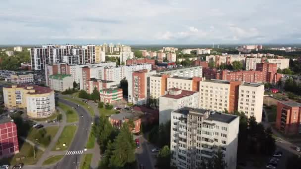 Sosnovy Bor, région de Leningrad, Russie. Vidéo aérienne — Video