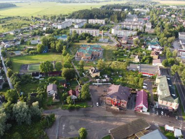 Volosovo, Leningrad Bölgesi, Rusya. Hava fotoğrafı