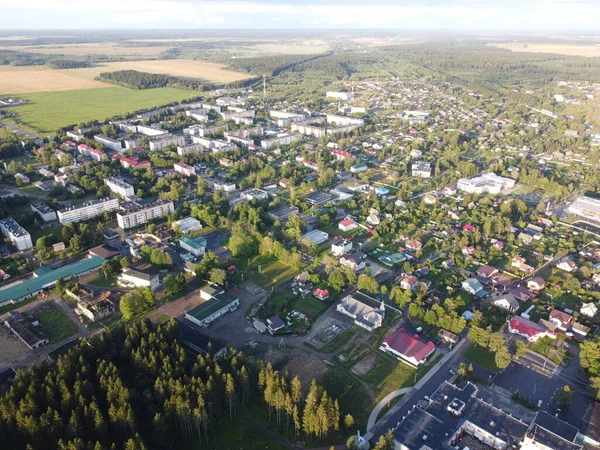 Volosovo, obwód leningradzki, Rosja. Zdjęcie lotnicze — Zdjęcie stockowe