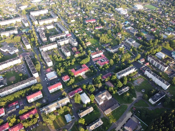 Volosovo, Região de Leningrado, Rússia. Fotografia aérea — Fotografia de Stock