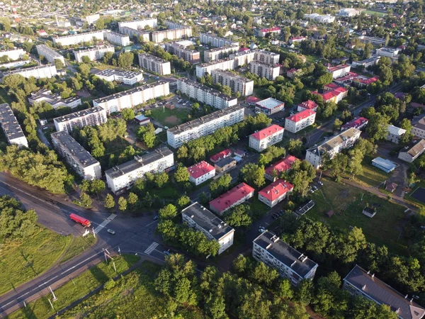 Volosovo, Leningrád régió, Oroszország. Légi felvétel — Stock Fotó