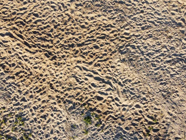 Aerial view of field stubble from drone — Stock Photo, Image