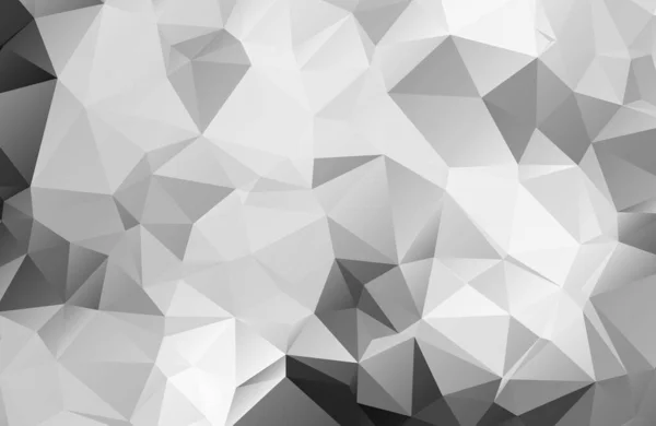 Schwarz-weiß abstraktes Hintergrundpolygon — Stockvektor