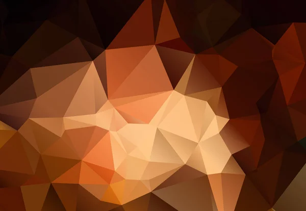 Des nuances abstraites de fond polygonal brun — Image vectorielle