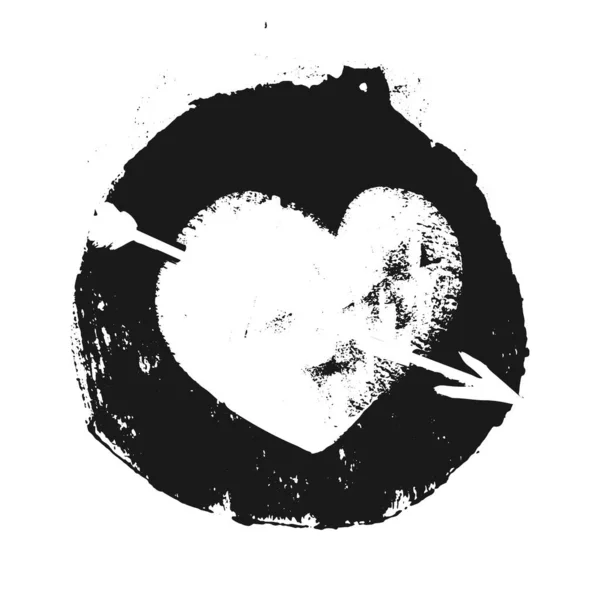 Heart with arrow — Stock Vector