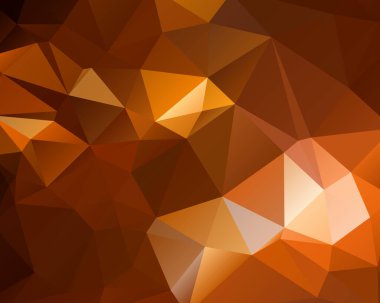 Soyut kahverengi parlak çokgen arkaplanı