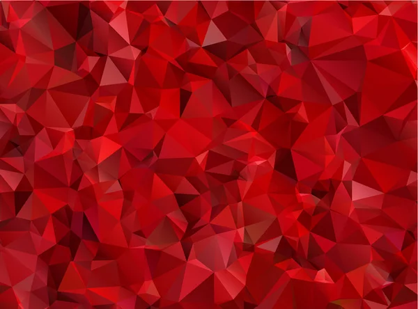 Garnet röd abstrakt bakgrund polygon — Stock vektor