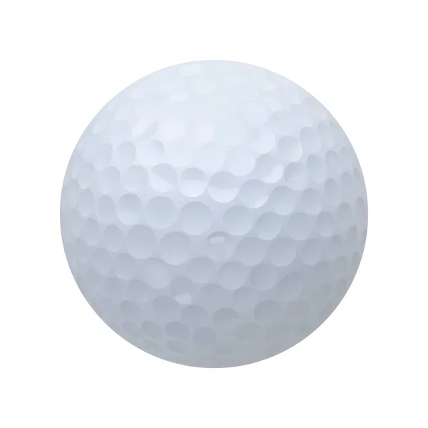 Vecteur balle de golf illustration réaliste sur fond blanc isolé — Image vectorielle