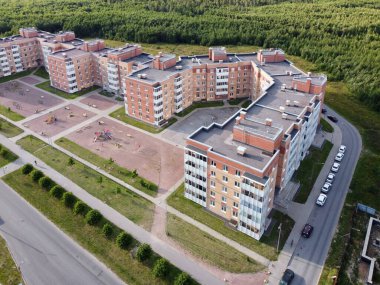 Sosnovy Bor, Leningrad Bölgesi, Rusya. Hava fotoğrafı