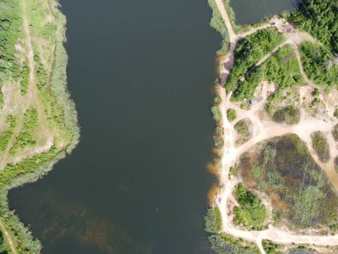 Kireç taşı ocağı - yukarıdan görünüm 