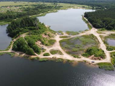 Kireç taşı ocağı - yukarıdan görünüm 