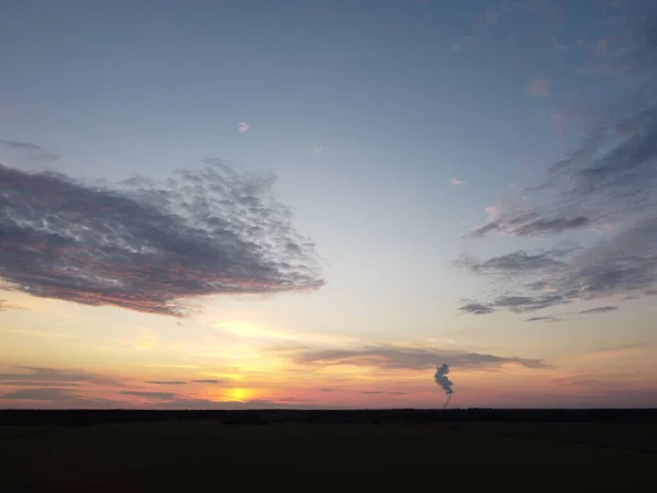 Sunset ég felhők háttér — Stock Fotó