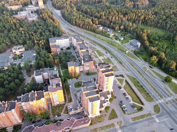 Sosnovy Bor, Região de Leningrado, Rússia. Fotografia aérea — Fotografia de Stock