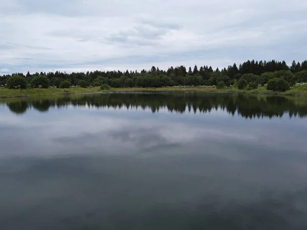 Een watermassa, zicht vanuit de lucht — Stockfoto