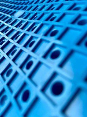 Mavi plastiğin dokusu, soyut arkaplan