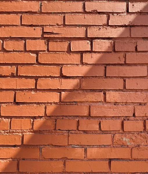 Red old bricks laid in one plane — Stock Photo, Image