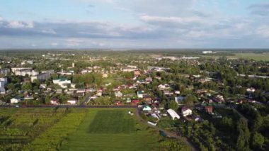 Volosovo, Leningrad Bölgesi, Rusya. Hava videosu