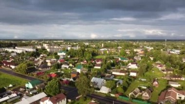 Volosovo, Leningrad Bölgesi, Rusya. Hava videosu