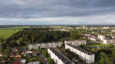 Volosovo, Leningrad Bölgesi, Rusya. Hava videosu