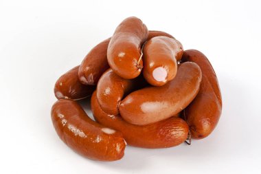 Sosis haşlama. Doğal et pişmiş, onlar güç ve vivacity verir. Bu kahvaltı için iyi bir yemektir.