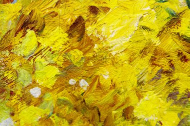 Çok renkli smear yağlı boya duvar ile. Renk fırça darbeleri.