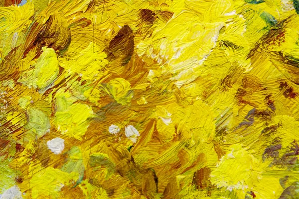 Çok renkli smear yağlı boya duvar ile. Renk fırça darbeleri.