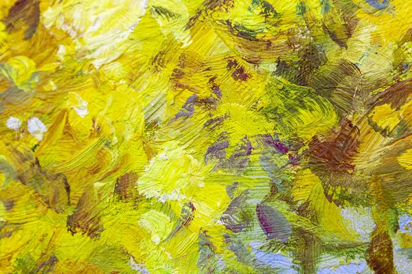 Çok renkli smear yağlı boya duvar ile. Renk fırça darbeleri.