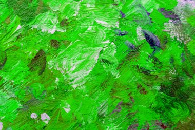 Çok renkli smear yağlı boya duvar ile. Renk fırça darbeleri.