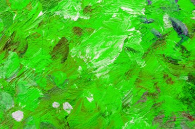 Çok renkli smear yağlı boya duvar ile. Renk fırça darbeleri.