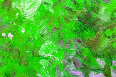 Çok renkli smear yağlı boya duvar ile. Renk fırça darbeleri.