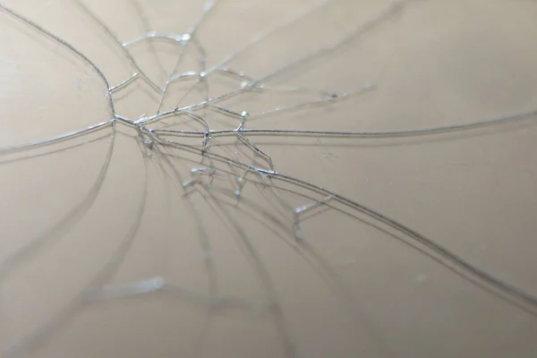 Broken Screen Mobile Phone Cracks Thin Glass — Stock Photo, Image