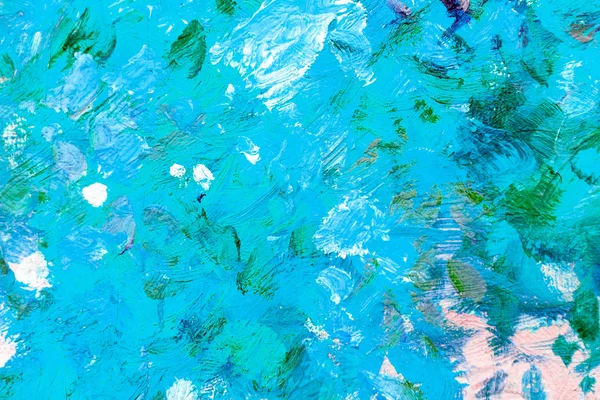 Çok renkli smear yağlı boya duvar ile. Renk fırça darbeleri.