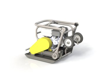 3D modelleme inşaat titreşim plaka bir iki zamanlı içten yanmalı motoru ile. Seri üretim için hazırlanan mühendislik benim projesidir.