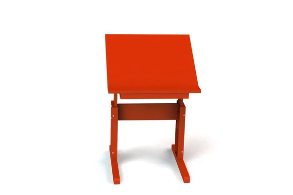 Petite Table Bois Pour Enfants Bureau Scolaire Avec Hauteur Réglable — Photo