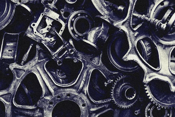 Textura Steampunk Backgroung Con Partes Mecánicas Ruedas Dentadas Ruedas Dentadas —  Fotos de Stock