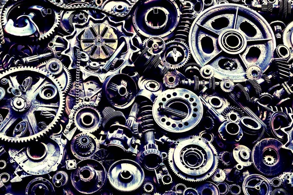 Steampunk Υφή Backgroung Μηχανικά Μέρη Οδοντωτούς Τροχούς Ατμού Πανκ Γρανάζια — Φωτογραφία Αρχείου
