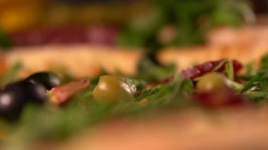 Birden çok çeşitli sebze Topingler yakın çekim