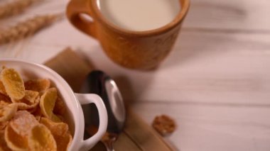 Kuru tahıl ve meyve havai görünümü tablo