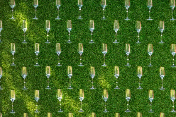Wzór tła musujących szampana flety — Zdjęcie stockowe