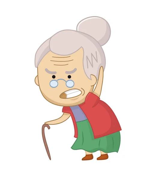 Crazy old woman Vector Art Stock Images | Depositphotos Crazy old woman Vector Art Stock Images | Depositphotos