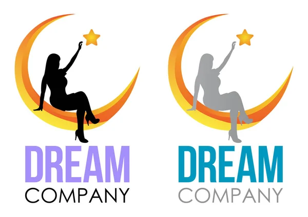 Sonho Logo Design . —  Vetores de Stock