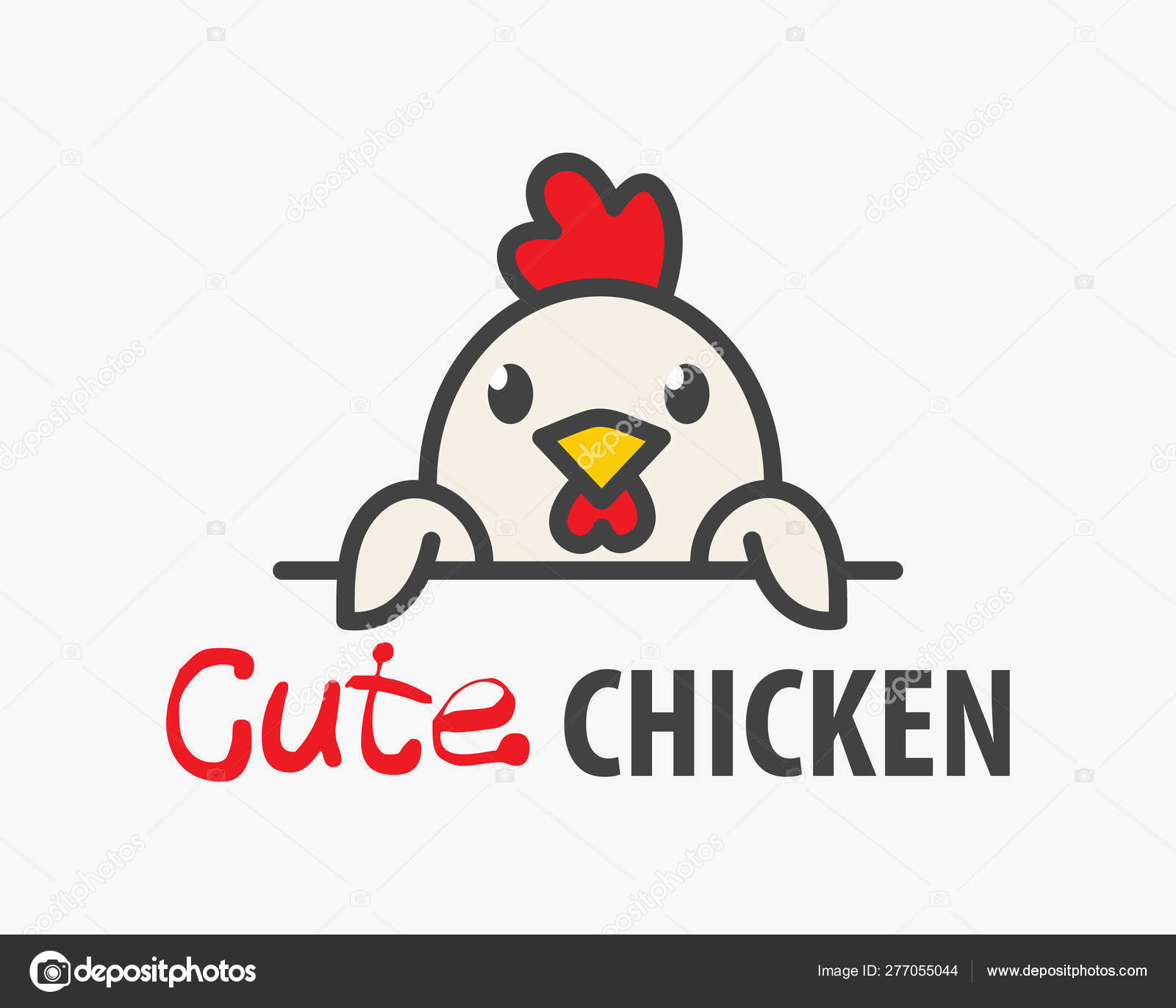 Vector Logo of ��ute funny smiling cartoon chicken. Stock Vector Image by ©FunnyVectorForYou #277055044 Vector Logo of ��ute funny smiling cartoon chicken. Stock Vector Image by ©FunnyVectorForYou #277055044