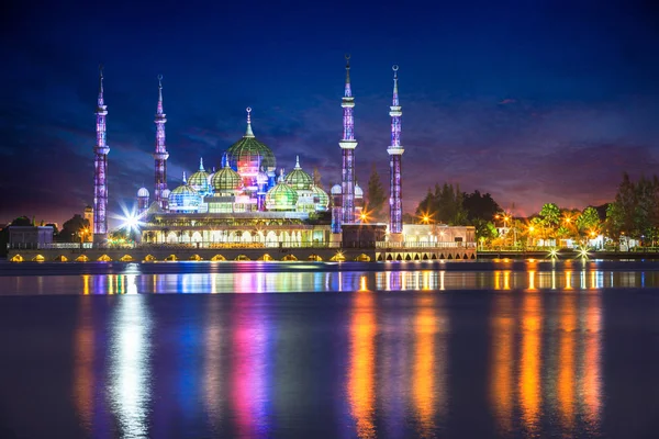 Mezquita Cristal Kuala Terengganu Malasia — Foto de Stock