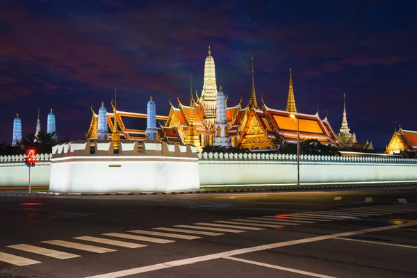 Grand Palace Wat Phra Pál Alkonyatkor Bangkok Thaiföld — Stock Fotó