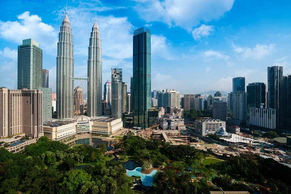 Skyline Van Stad Van Kuala Lumpur Maleisië — Stockfoto