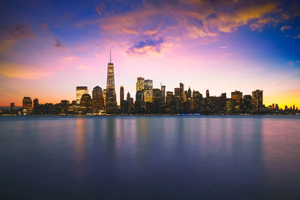 Manhattan City Skyline Nowy Jork Usa — Zdjęcie stockowe